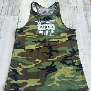 Women's Rothco Camouflage Jeep Girl Racerback Tank Top Size XL